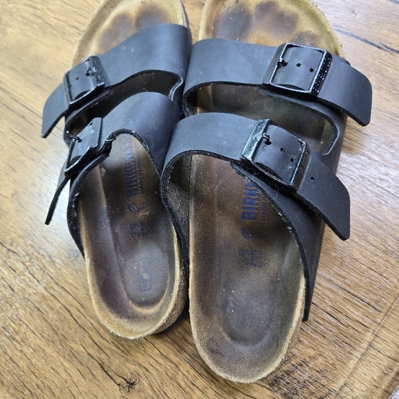 Birkenstock Arizona Double Strap Black Sandals - Picture 4 of 14